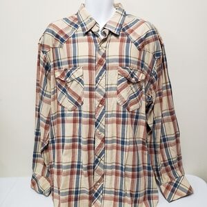 Resistol Double R Mens Pearl Snap Long Sleeve Shirt Size XXL